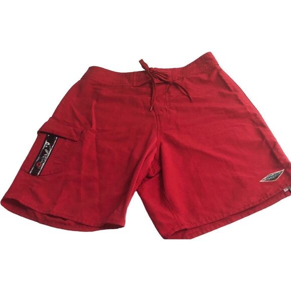 Hobie Red Swim Trunks - Picture 1 of 7